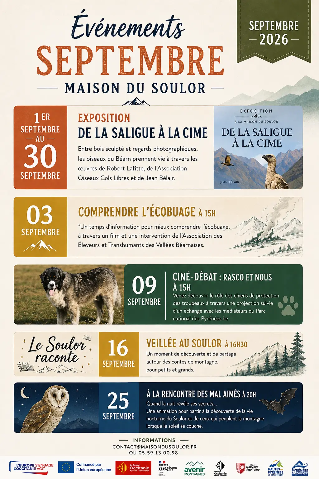 Programme septembre