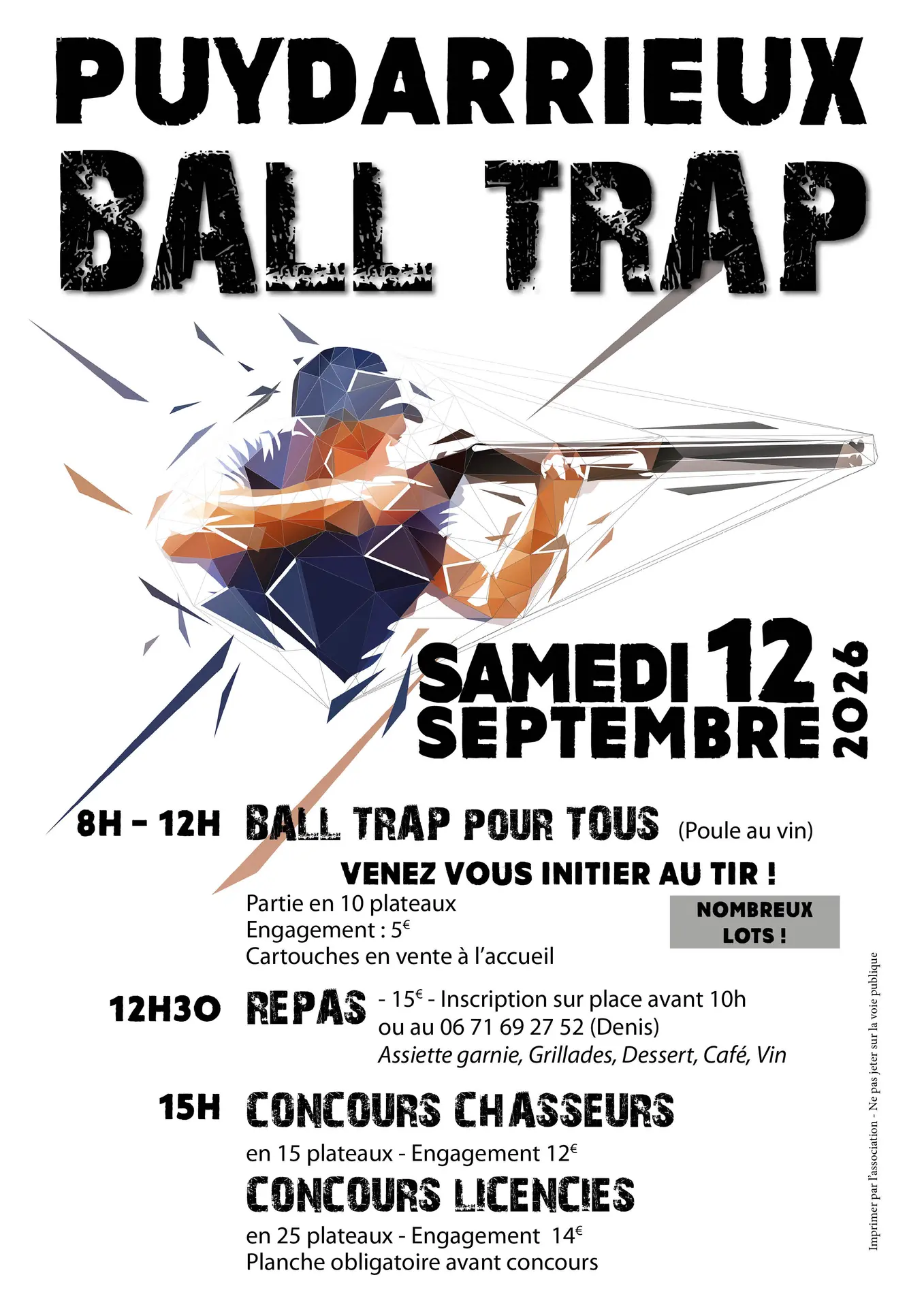 Puydarrieux affiche ball trap 2026