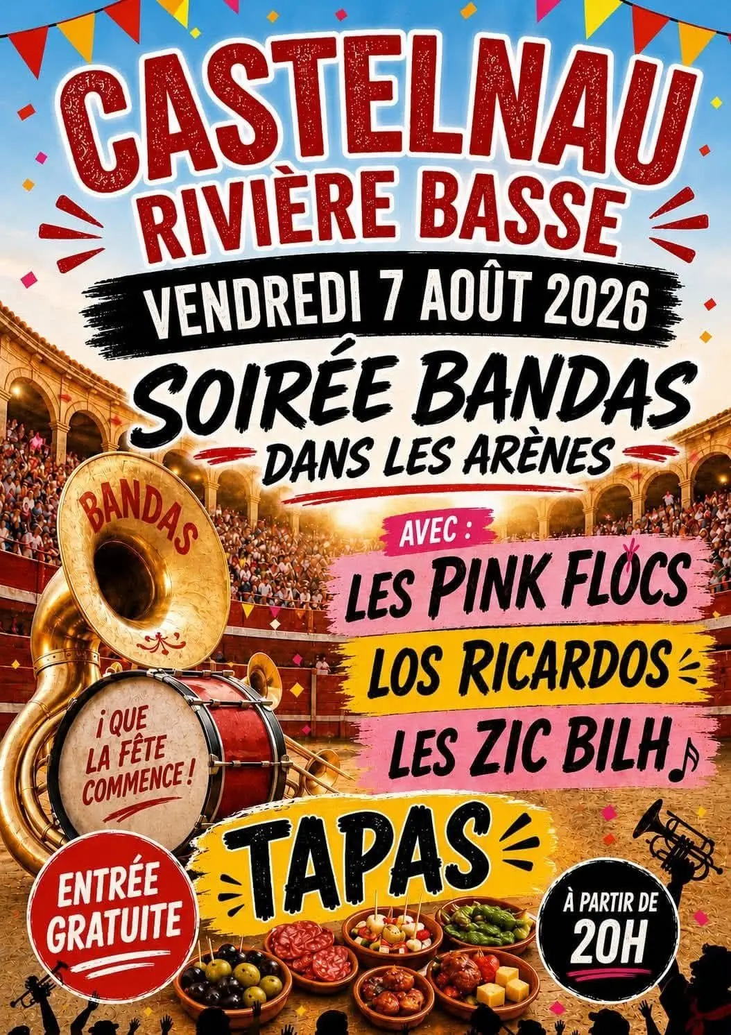 Soirée bandas Castelnau RB 2026