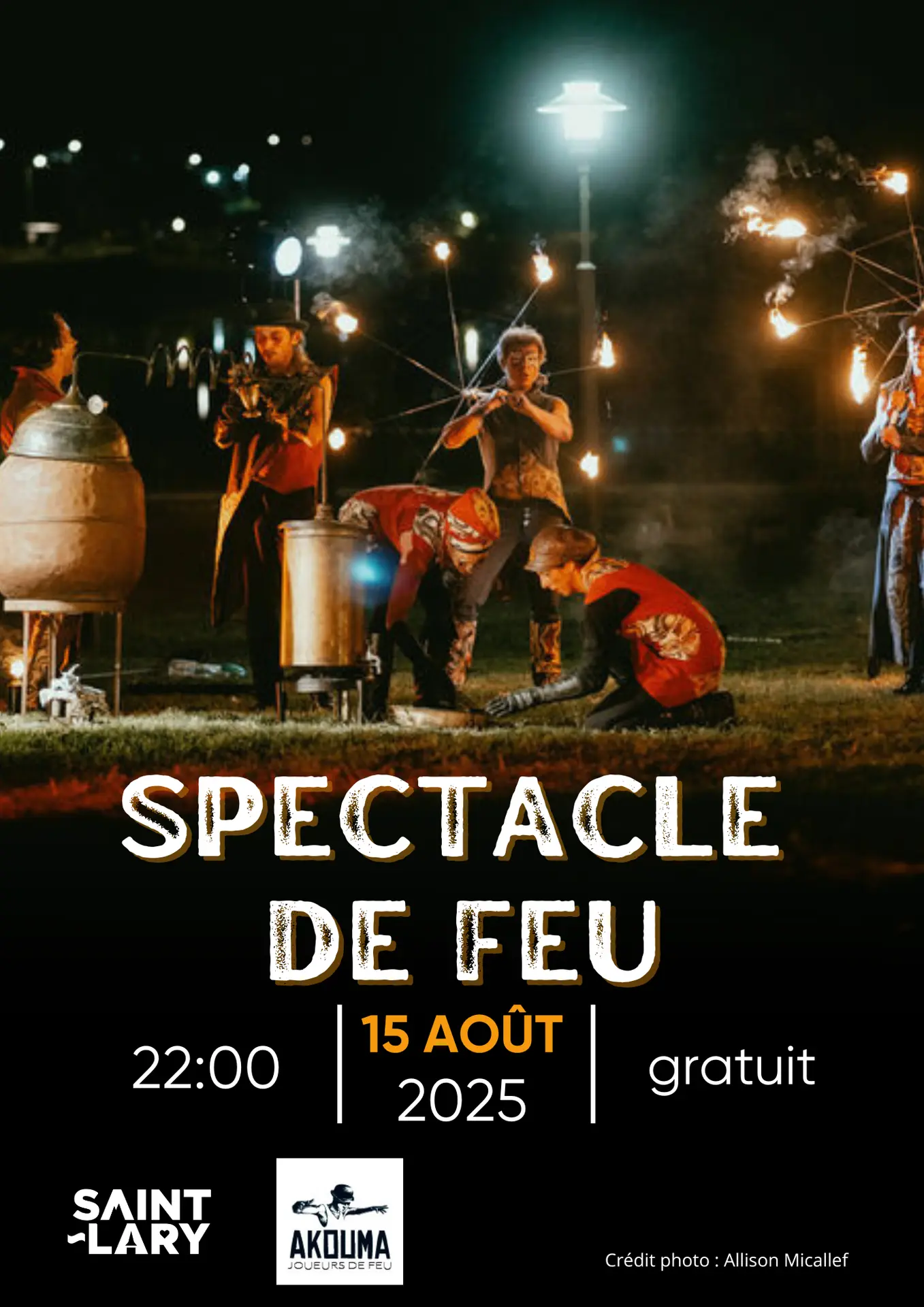 Spectacle de feu Akouma 2025 - 2