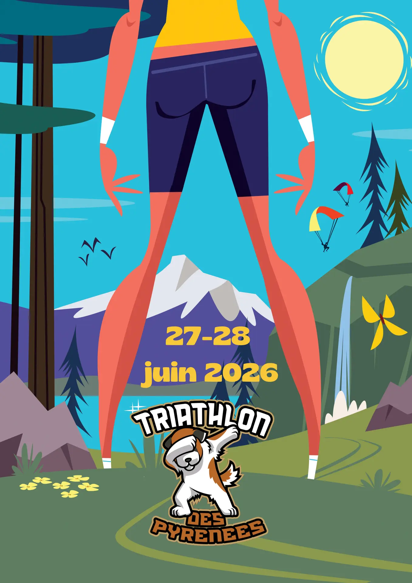 Affiche triathlon des pyrenees 2026 - 1