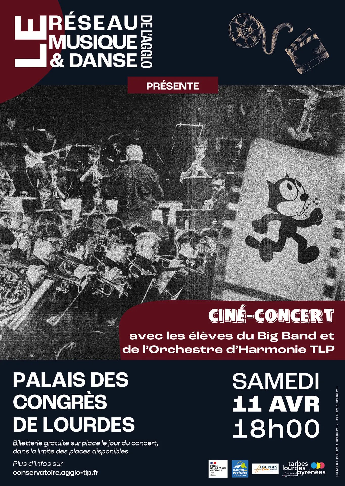 Ciné-concert avec les élèves du Big Band et de l’Orchestre d’Harmonie tlp