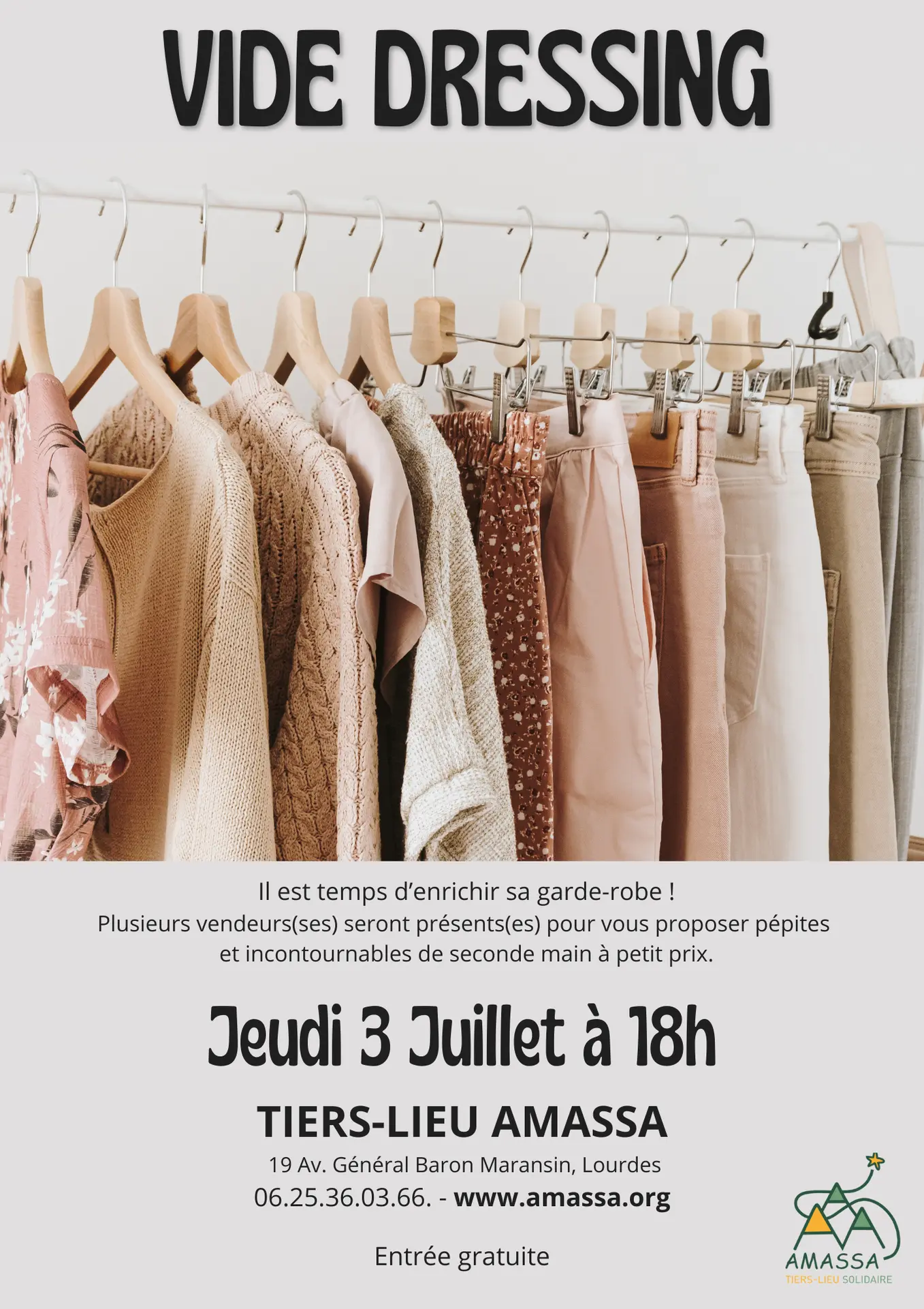 Vide Dressing Amassa 3 juillet 2025