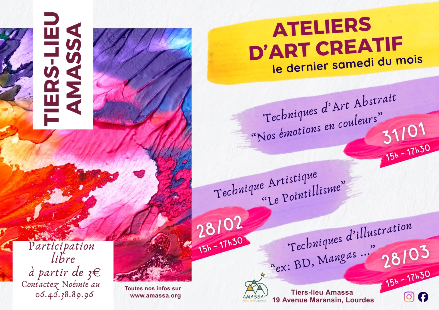 Atelier art créatif le pointillisme