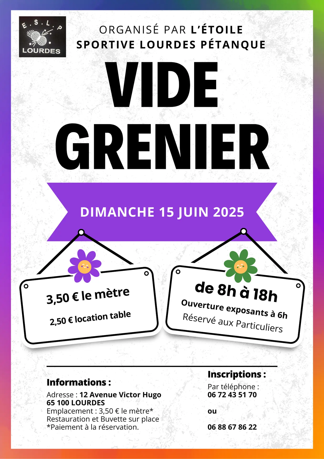 Vide Grenier Boulodrome