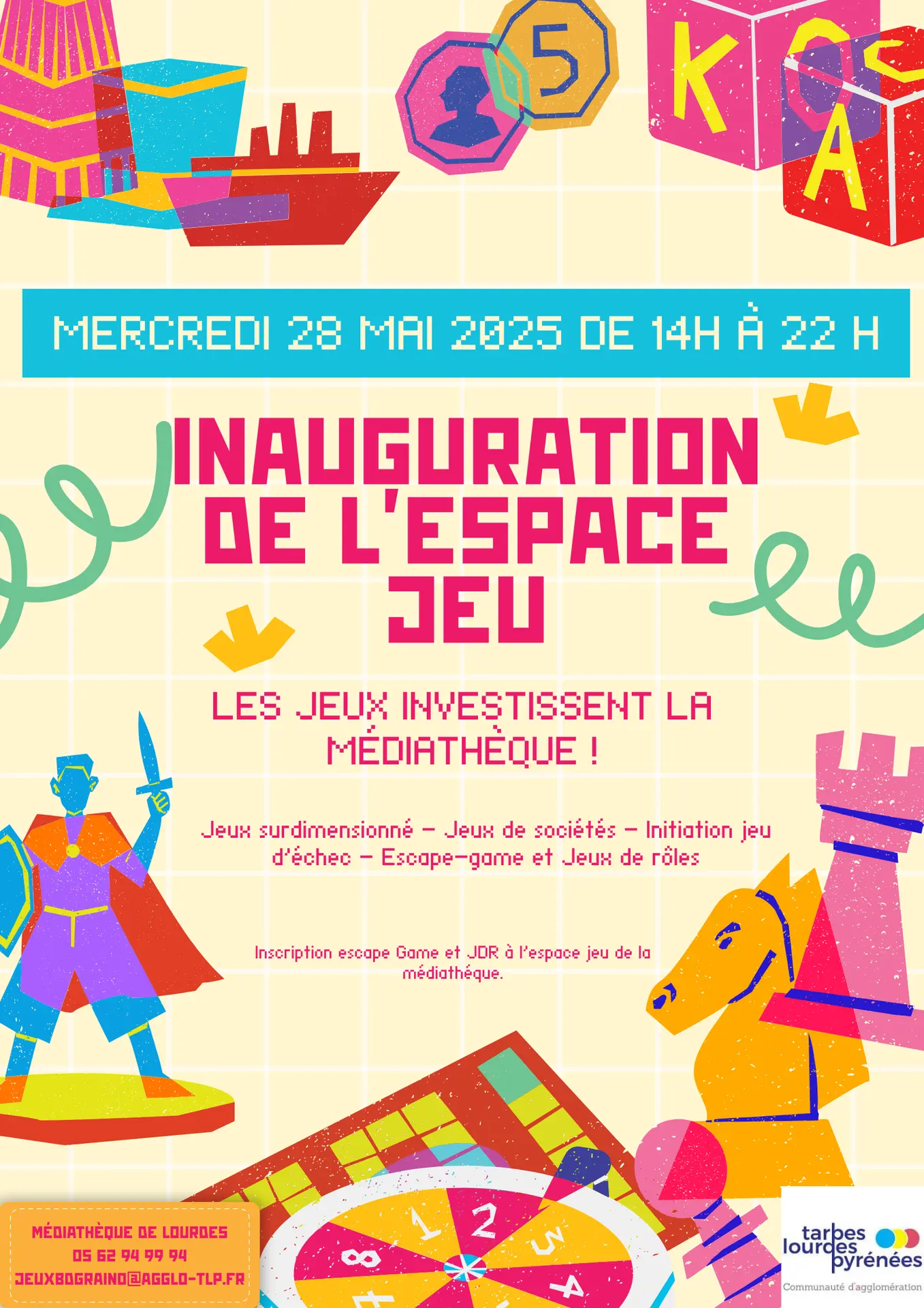 Inauguration espace jeu médiathèque Lourdes