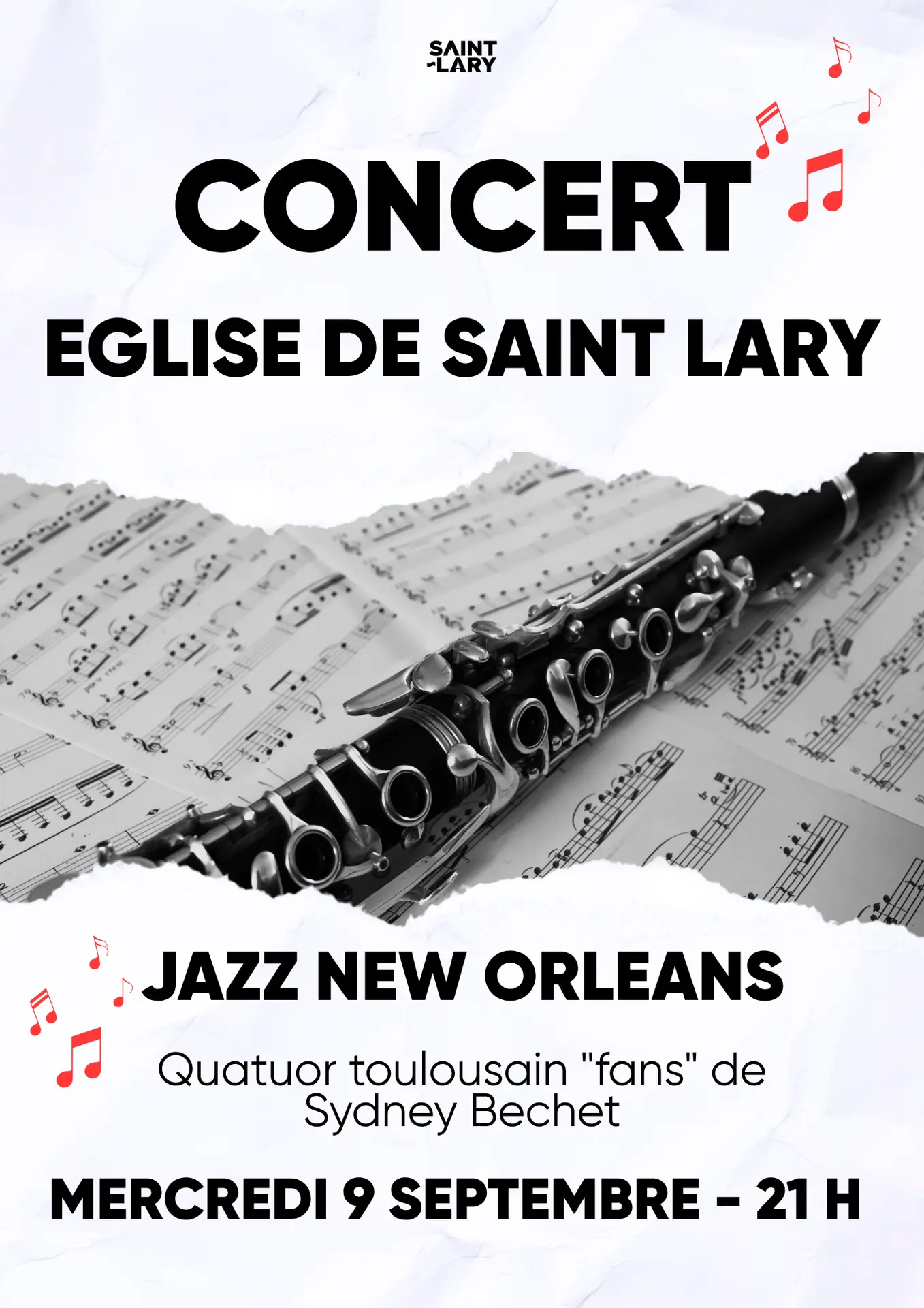 Affiches concerts 2026 église - jazz new orleans