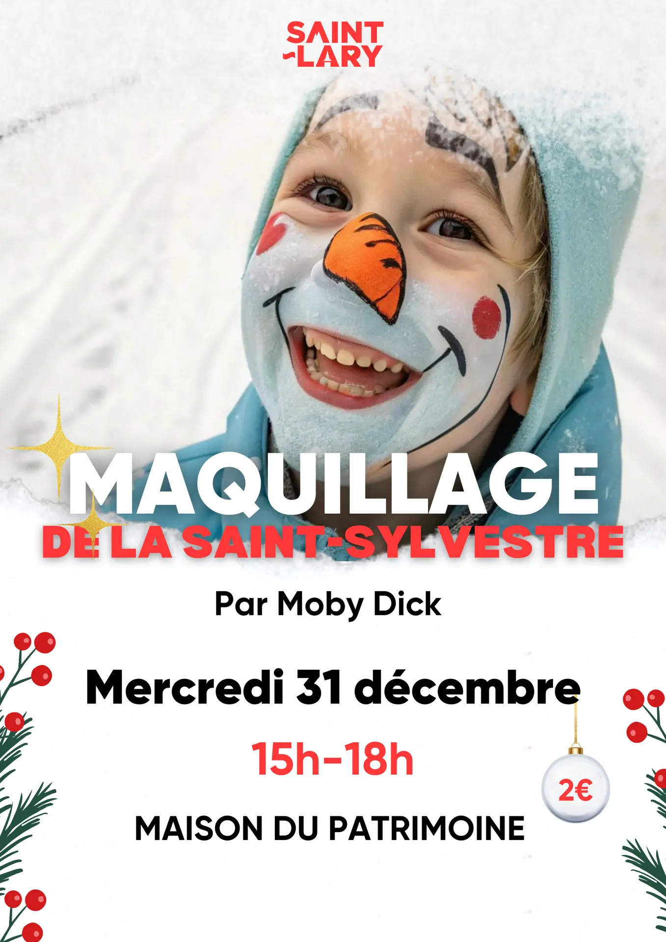 Animations HIVER - maquillage de noel