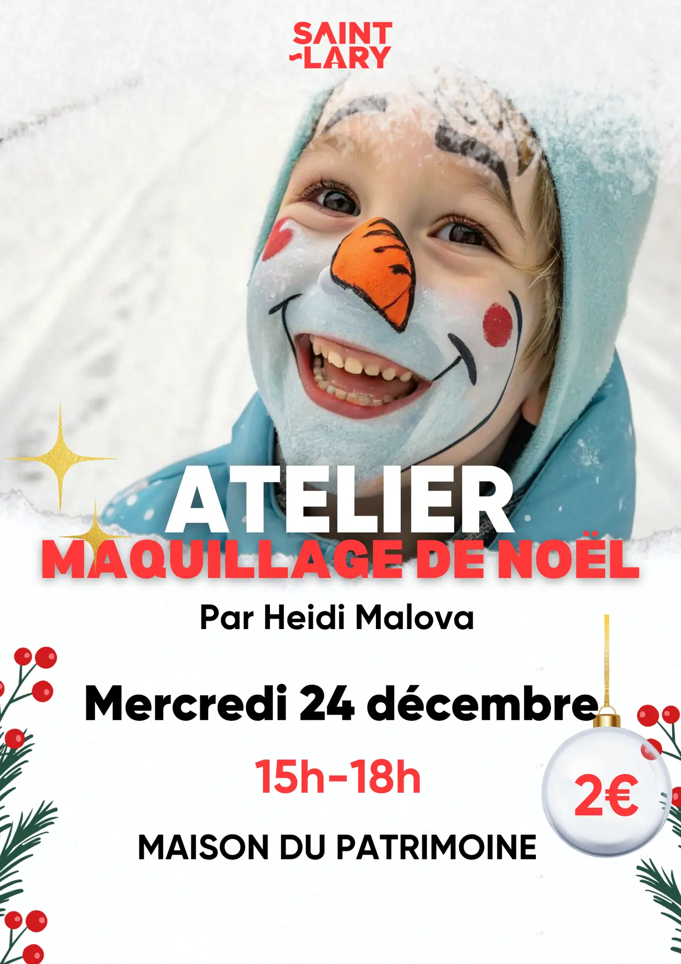 Animations HIVER - maquillage de noel