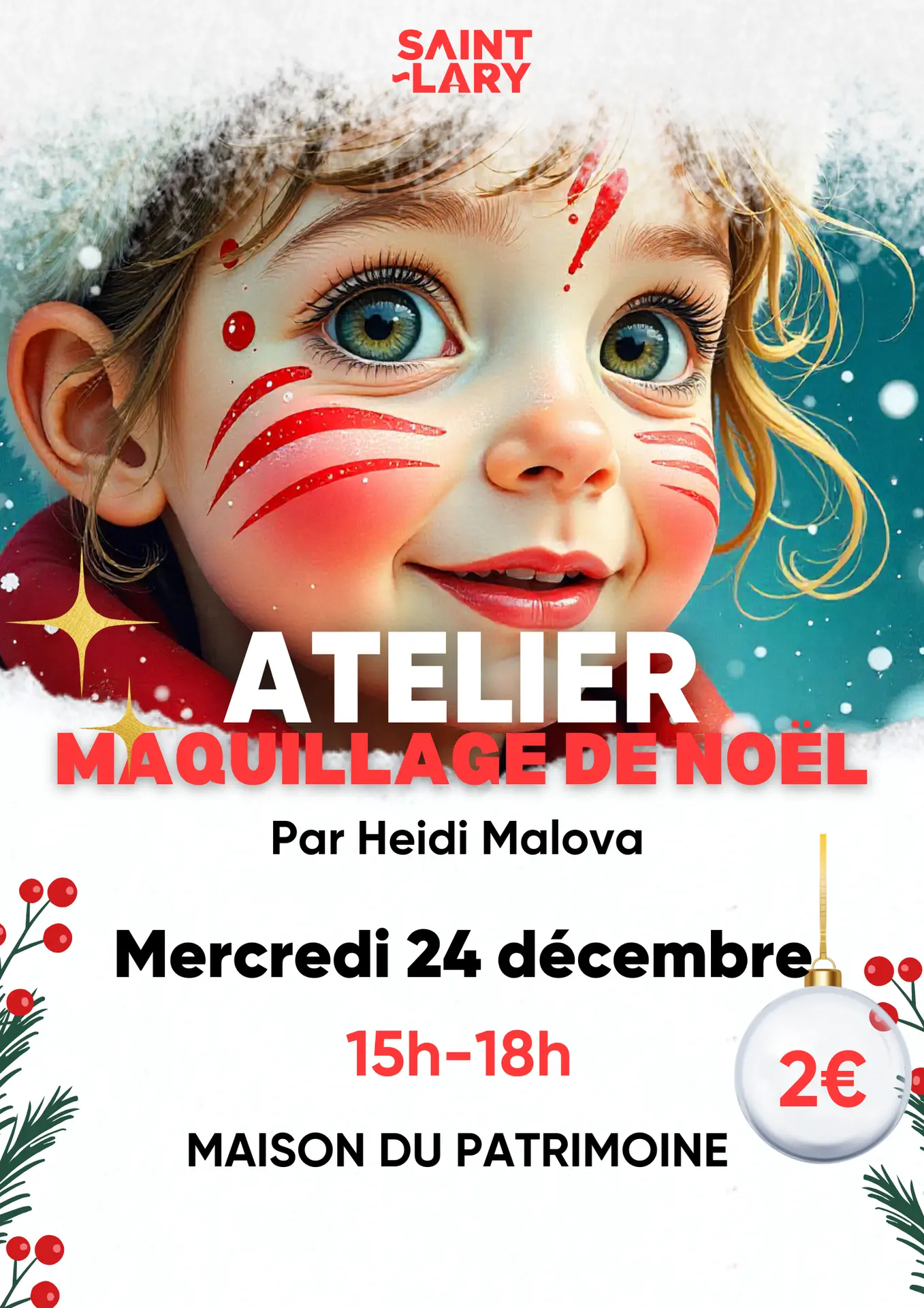 Animations noel - maquillage de noel