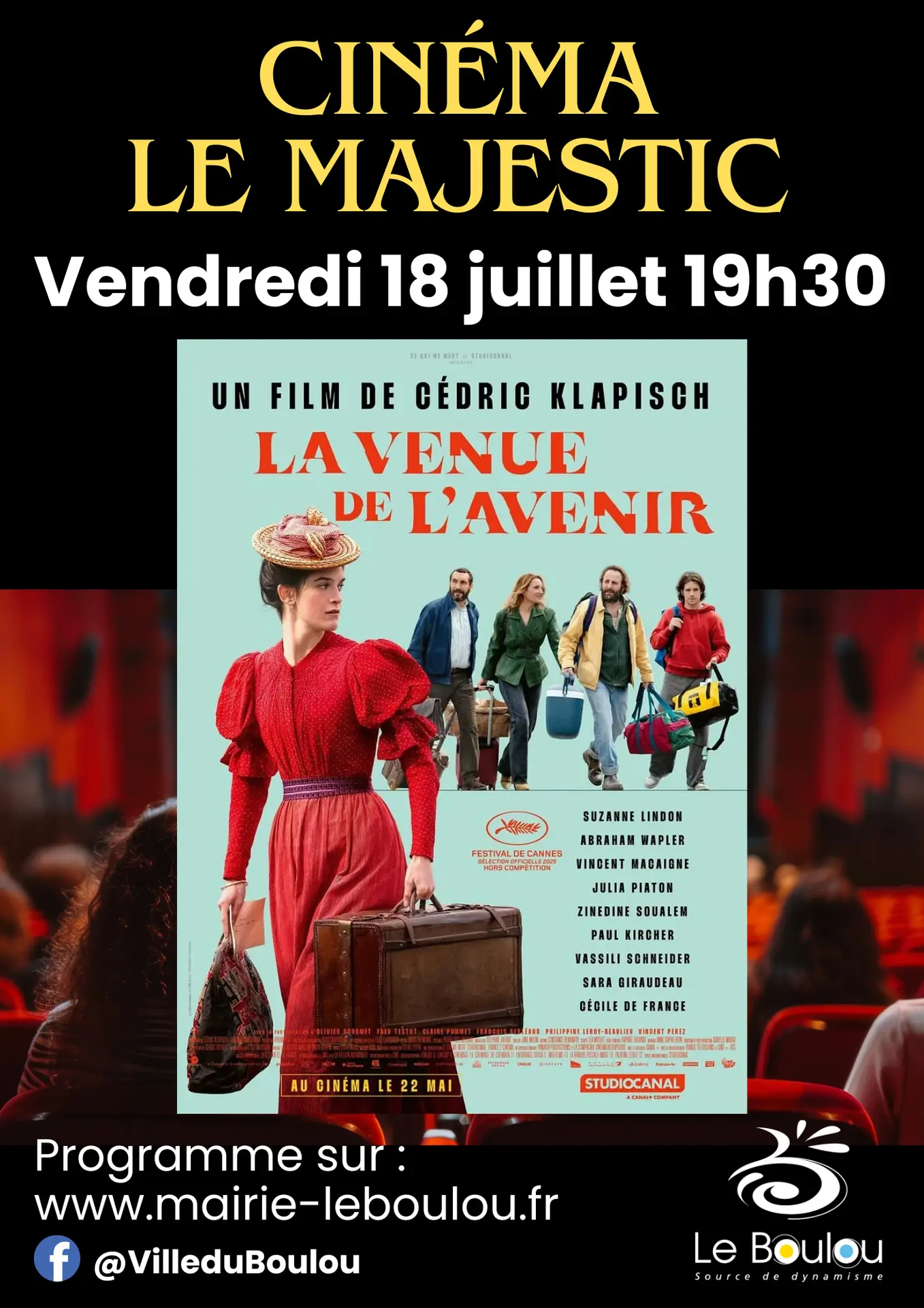 SEANCE CINEMA 2025 - Séance 18 juillet La venue de l'avenir