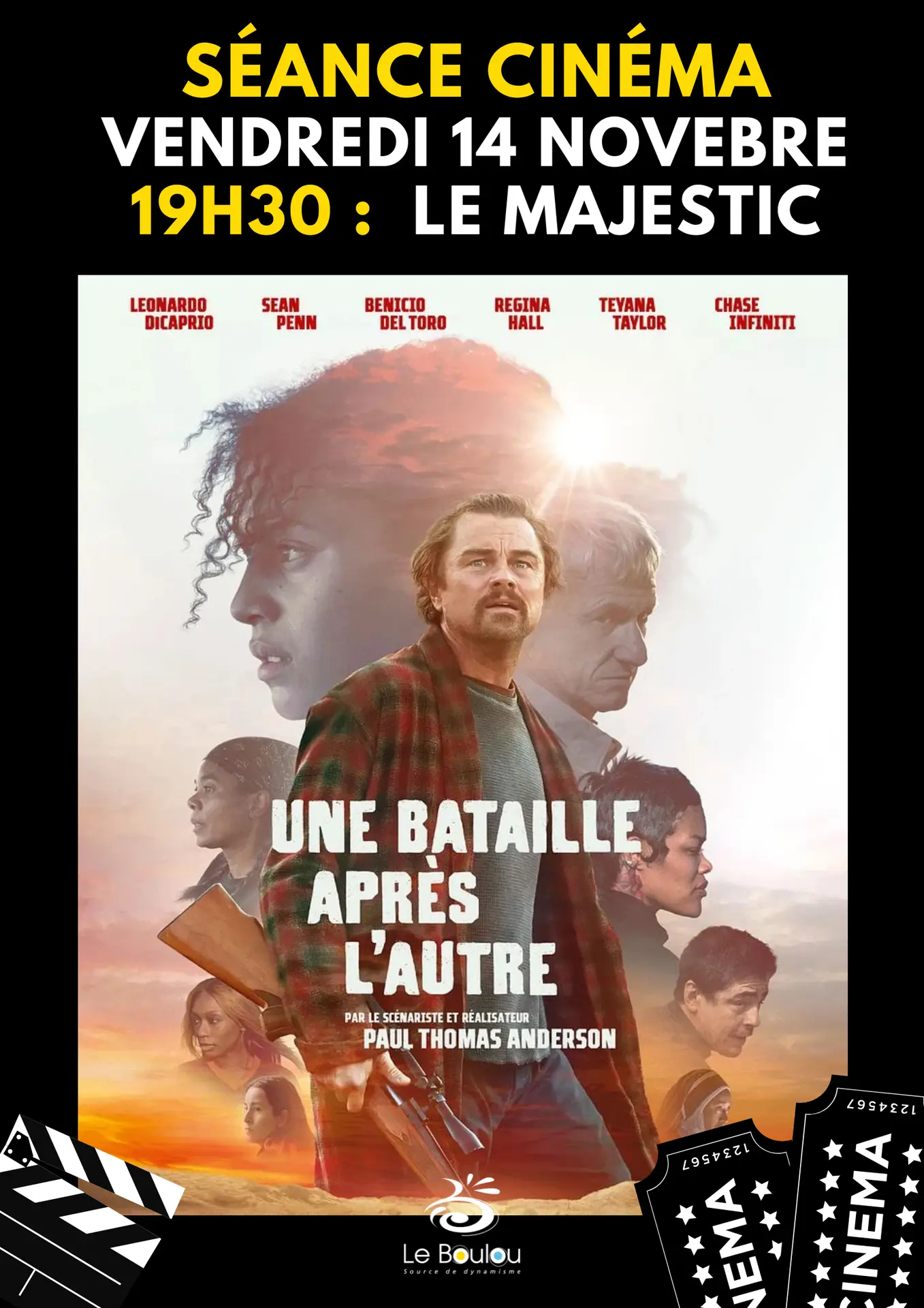 Cinéma - Vendredi 14 novembre - Une bataille après l'autre