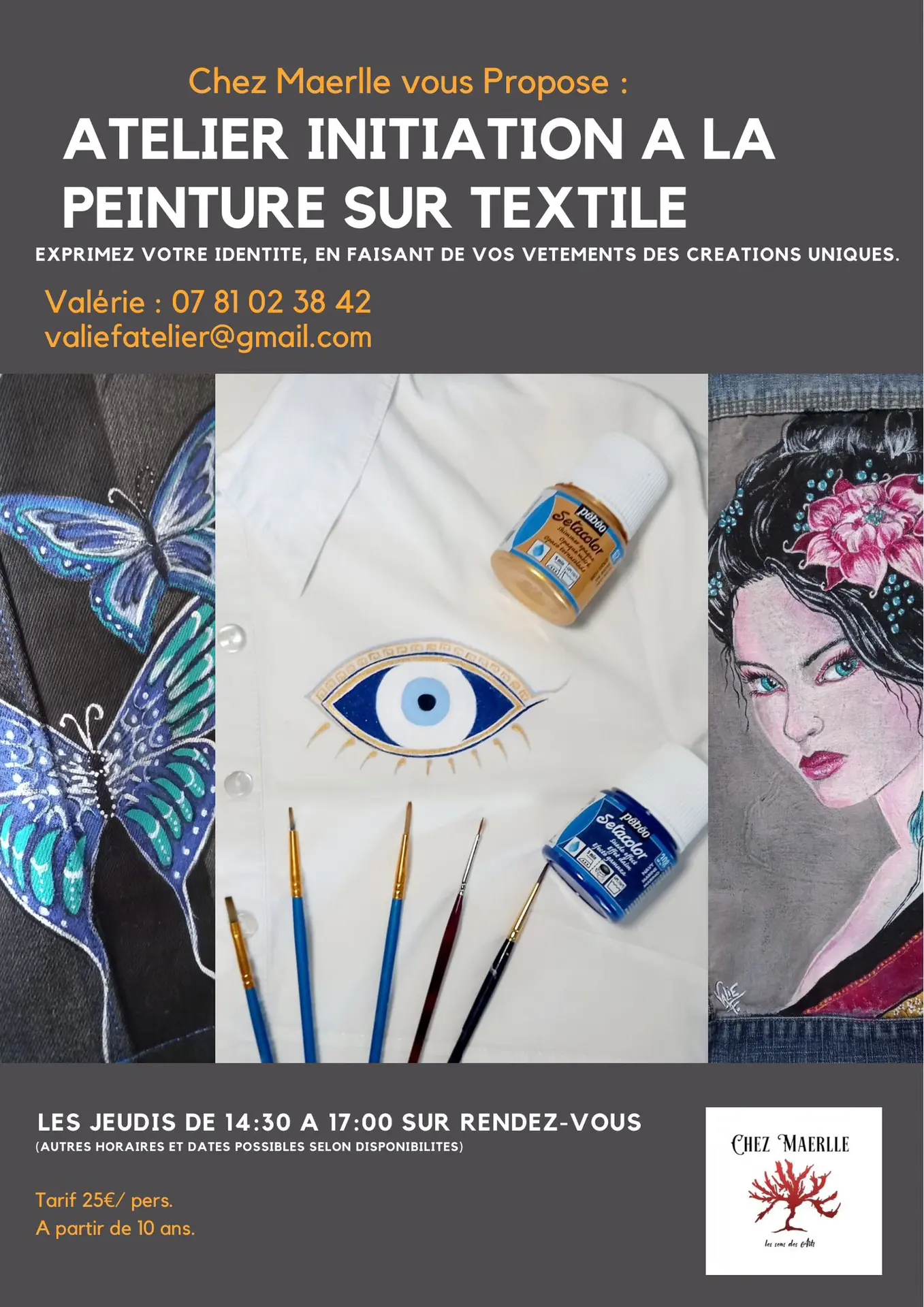 Initiation peinture sur textile