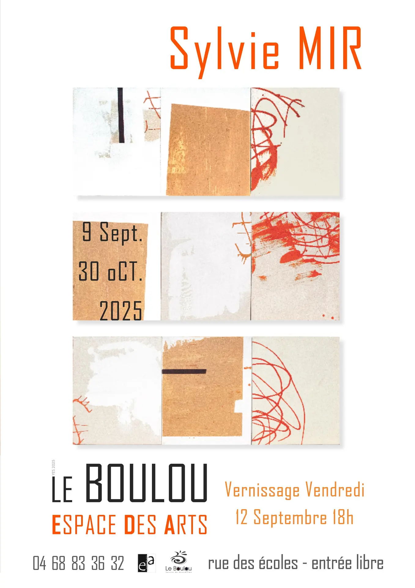 AFFICHE sylvie MIR vernissage BIS