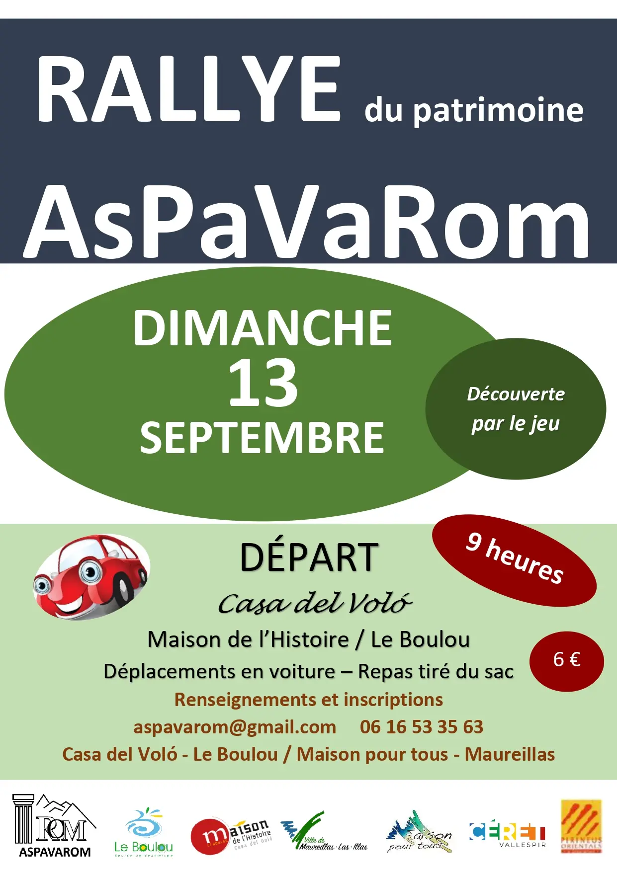 Affiche RALLYE ASPAVAROM 2026