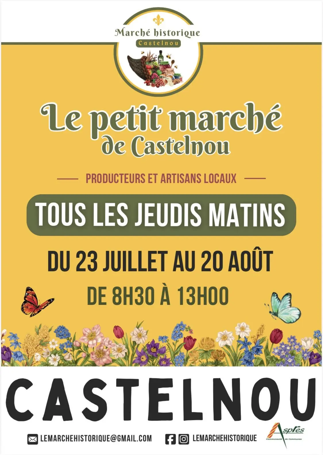 Aspres castelnou marchedu jeudi