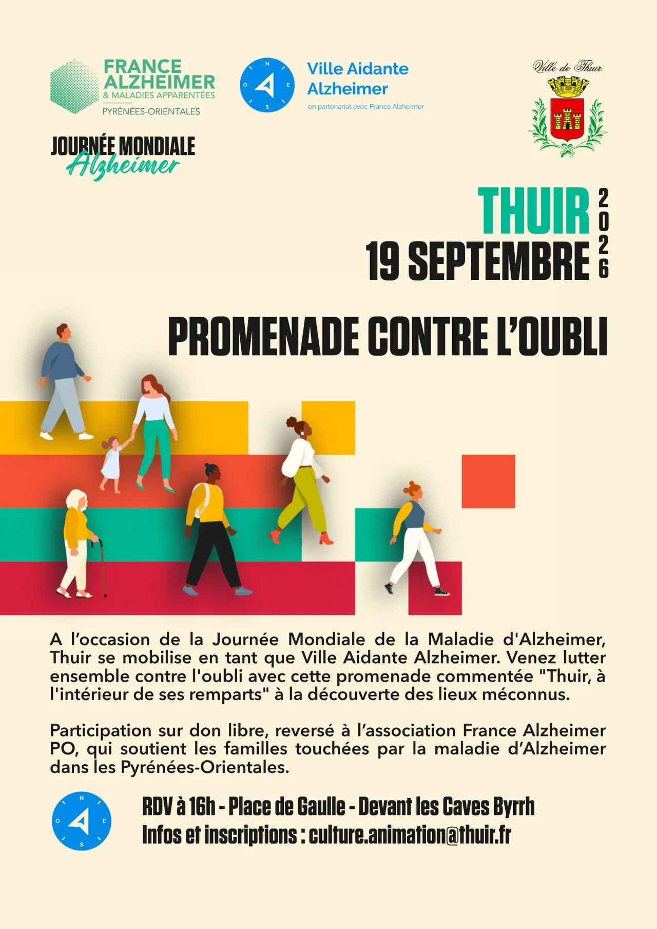 Aspres thuir promenade contre l'oulblie