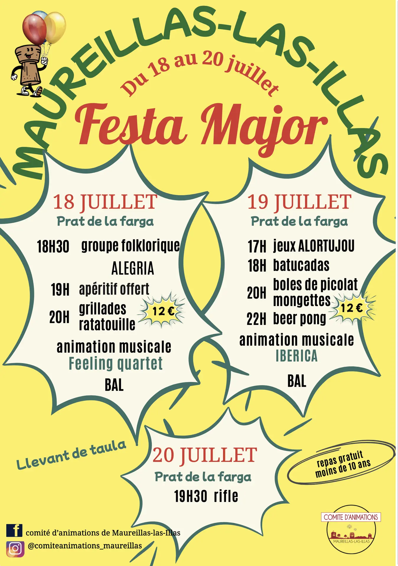 Festa major comité aniamtion maureillas