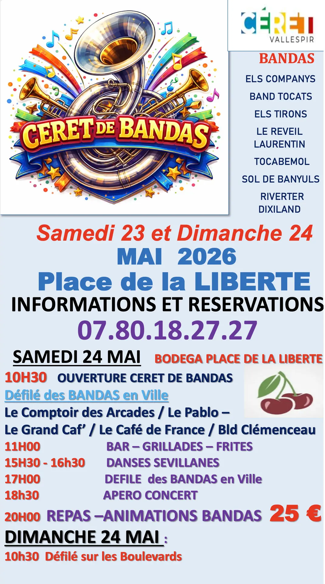 Céret de bandas 2026