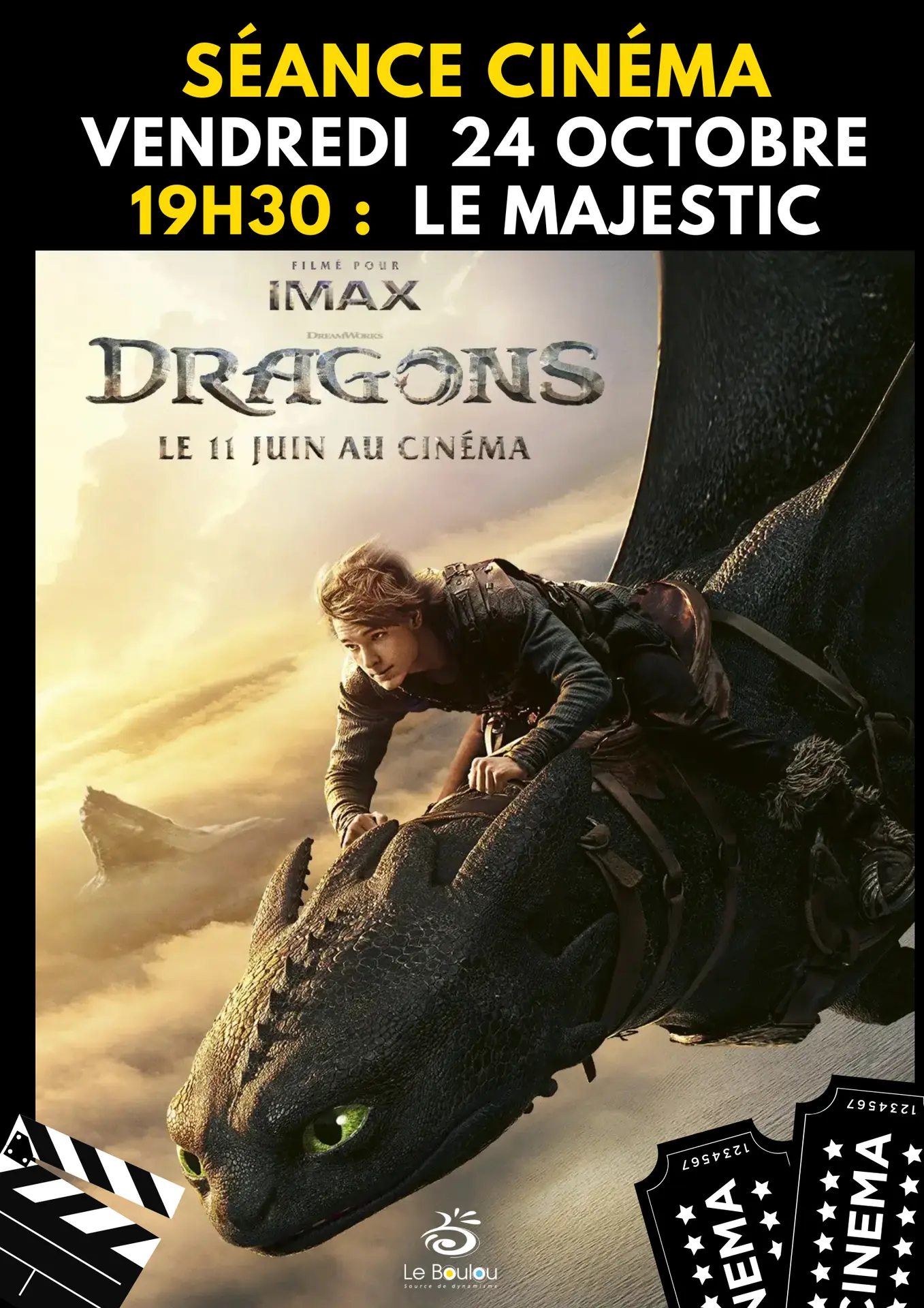 Cinéma - Vendredi 24 octobre - DRAGONS