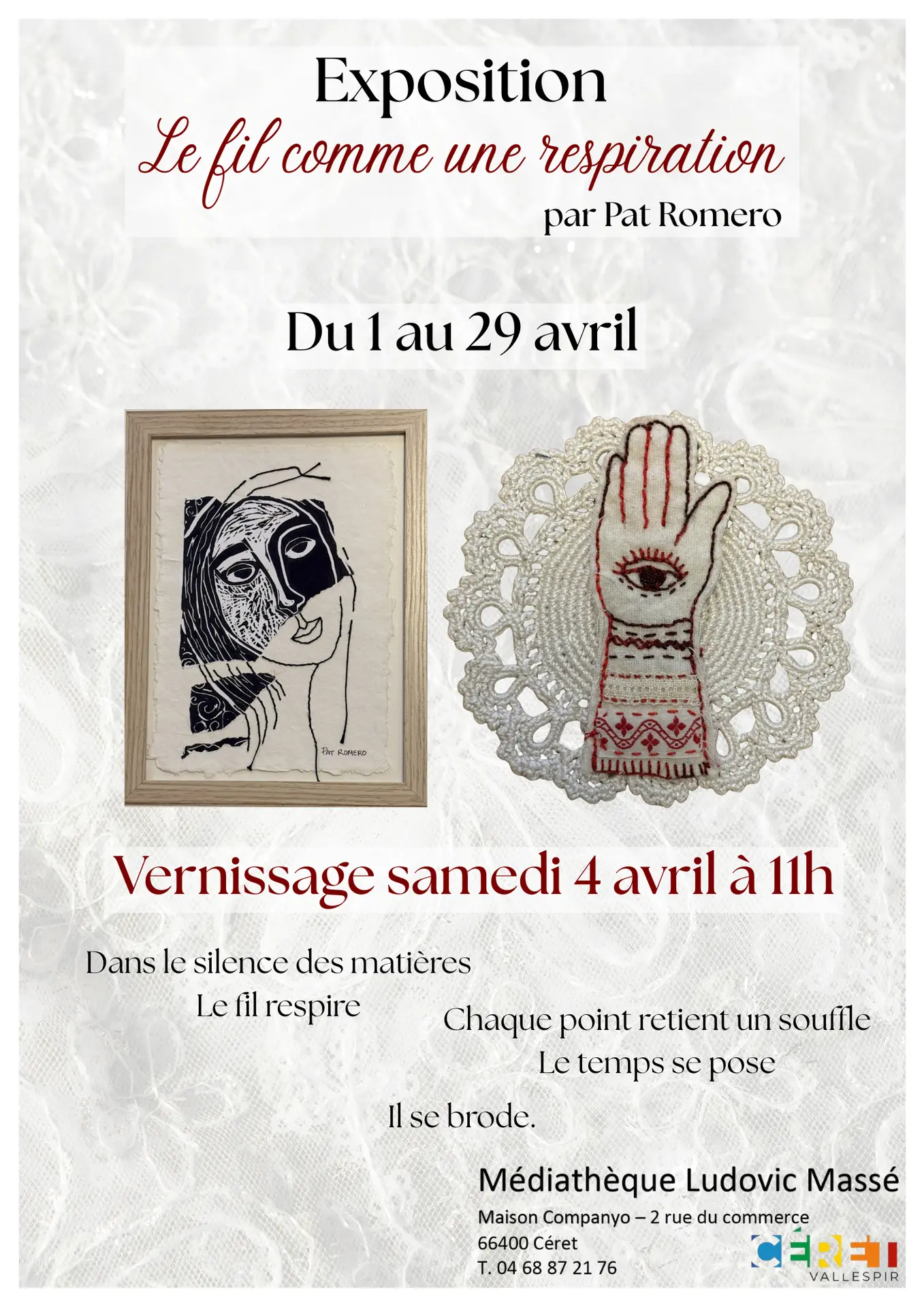 Exposition avril Le fil comme une respiration - 1