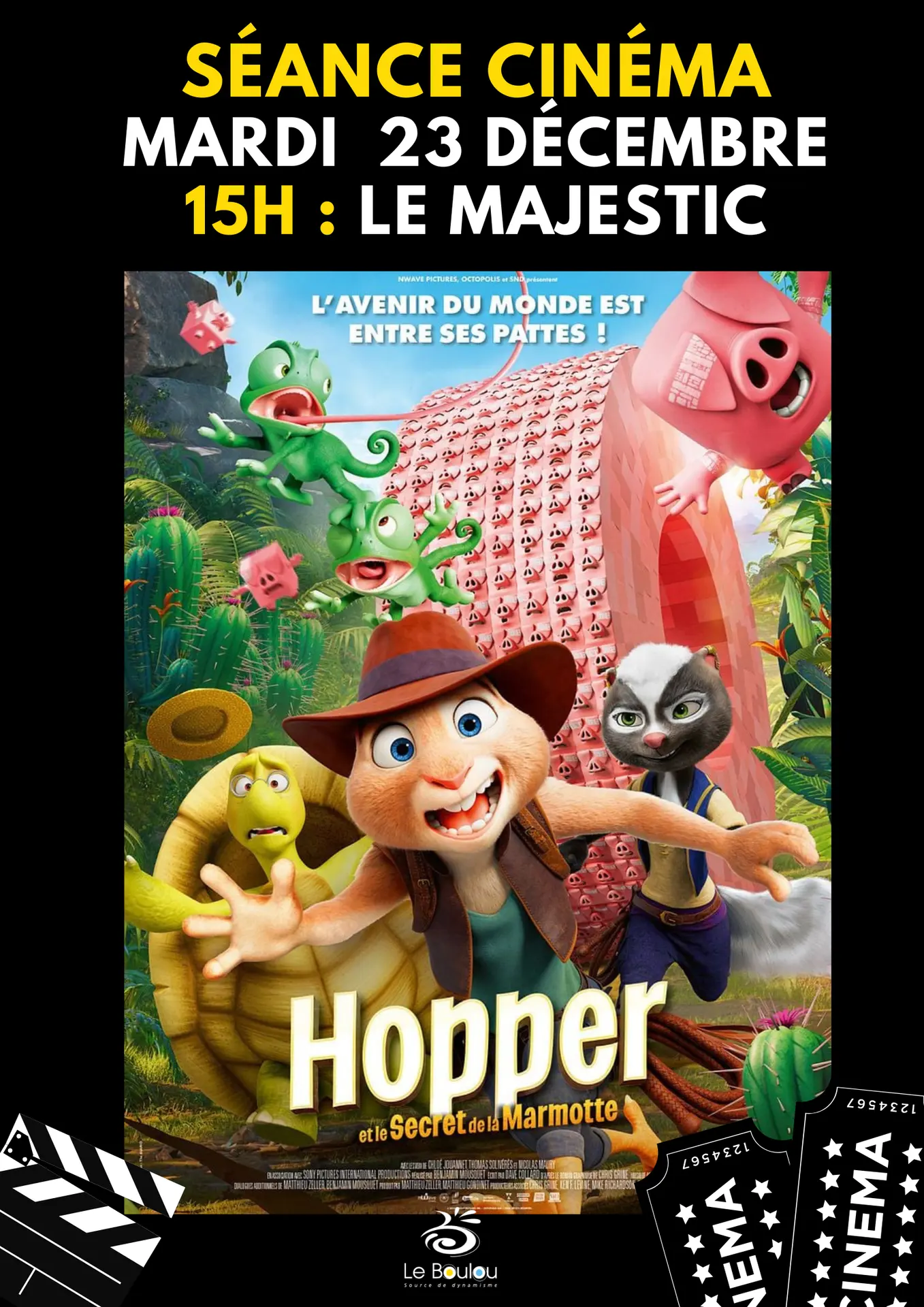 AFFICHE CINEMA LE BOULOU - seance HOOPER 23 12 2025 PL
