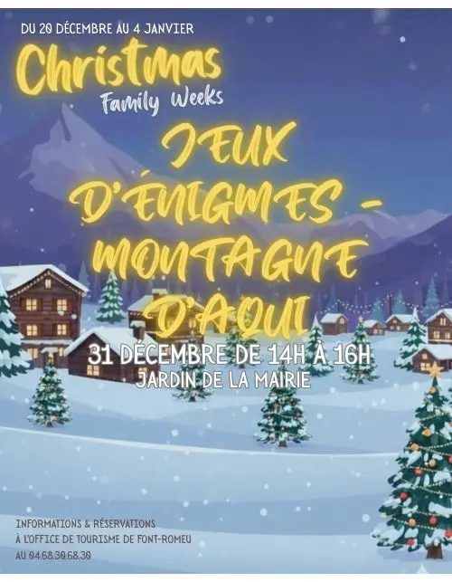 Copie de Christmas family week 2025 - Jeux d'énigmes - Montagne d'aqui*