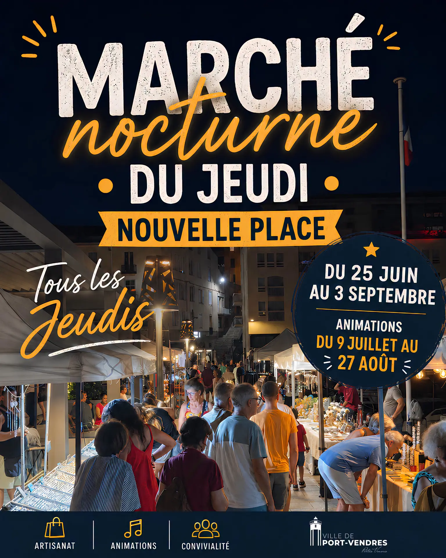 Port-Vendres Marché nocturne du jeudi été 2026
