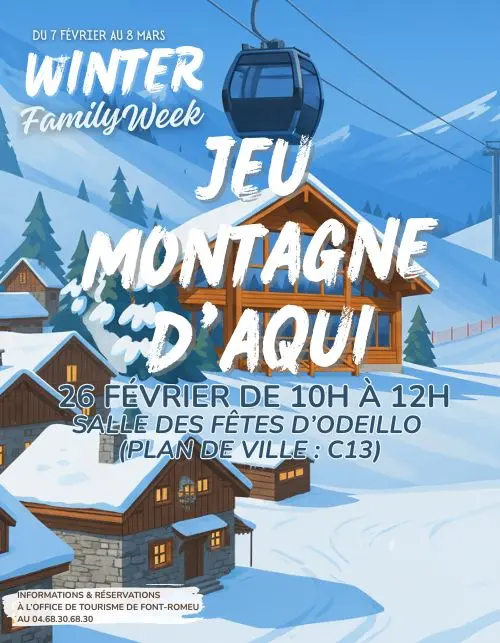 WINTER FAMILY WEEK - JEU MONTAGNE D'AQUI - 26 Février