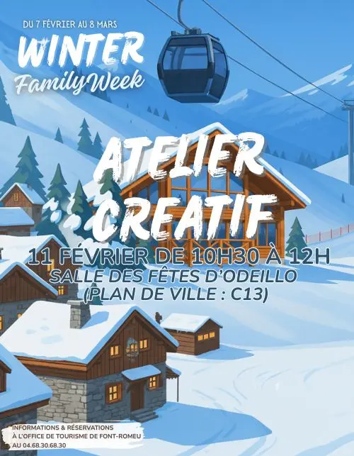 WINTER FAMILY WEEK - ATELIER CREATIF - LES ANIMAUX DE LA MONTAGNE - 11 Février