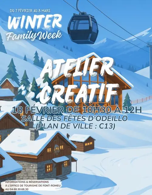 WINTER FAMILY WEEK - ATELIER CREATIF - LES ANIMAUX DE LA MONTAGNE - 18 Février
