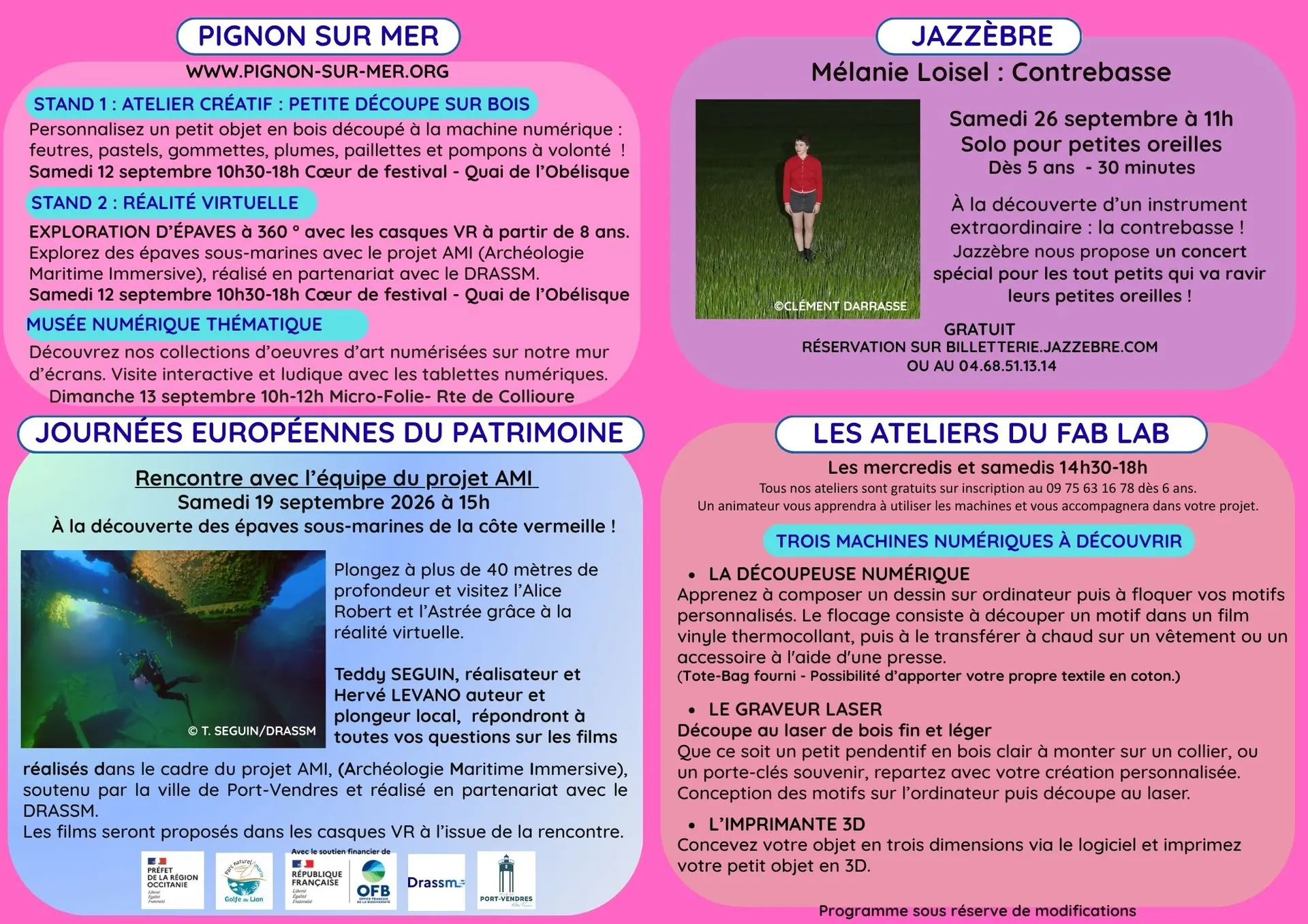 Programme Micro-Folie Port-Vendres septembre 2026 - 2