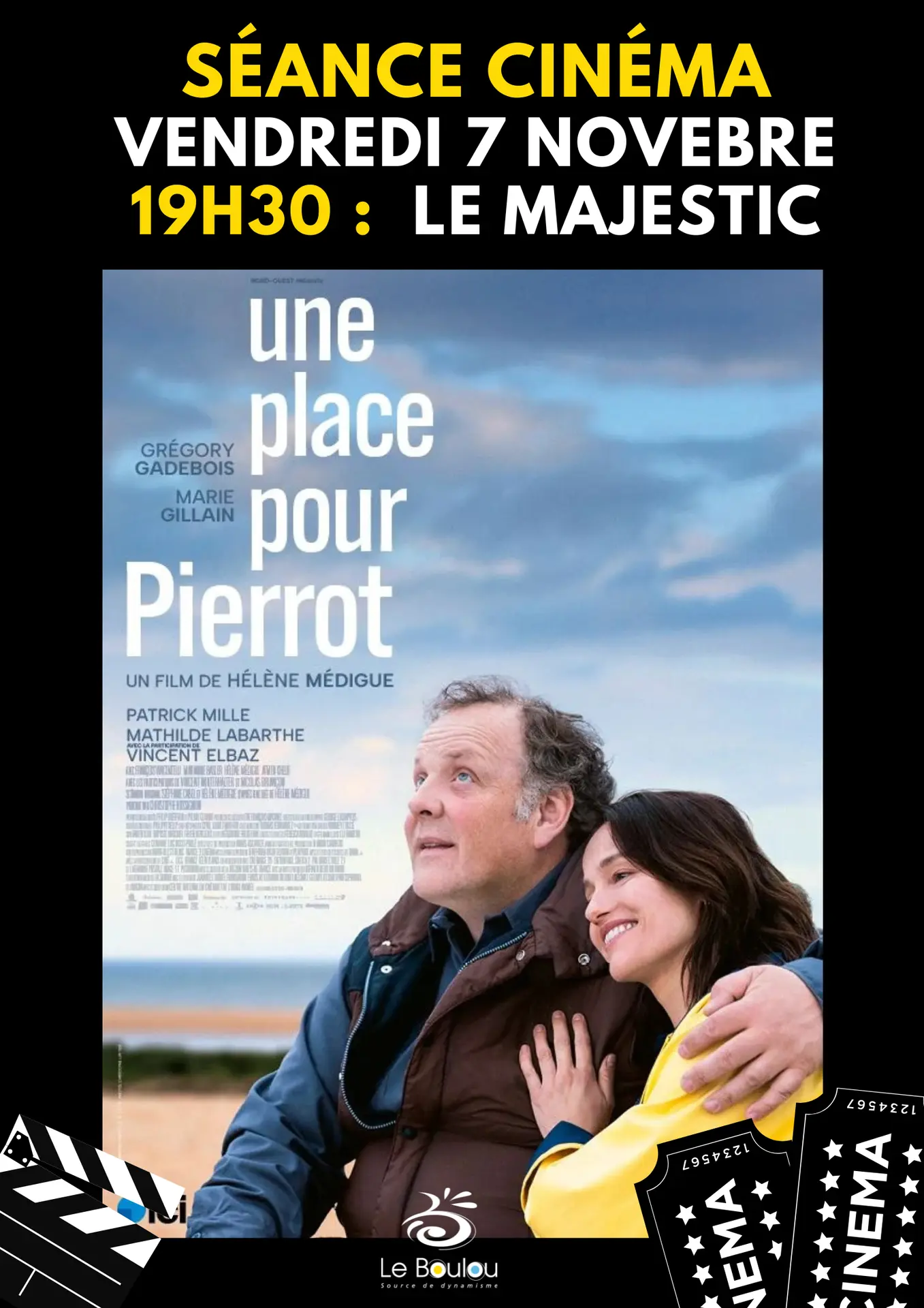 Séance 7 novembre Une place pour pierrot