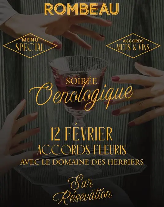 Rivesaltes - Soirée oeno Rombeau - Accords fleuris