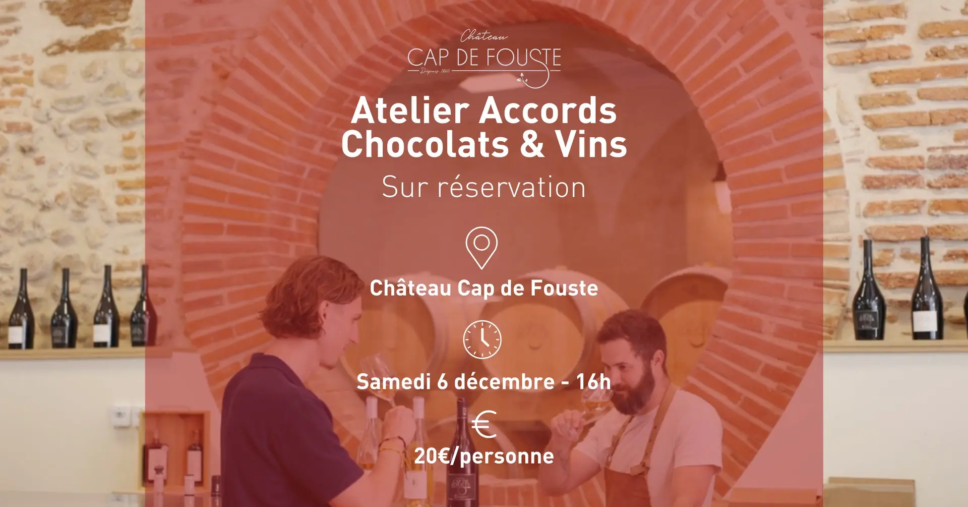 Cap de Fouste Atelier Accords Chocolatts&Vins