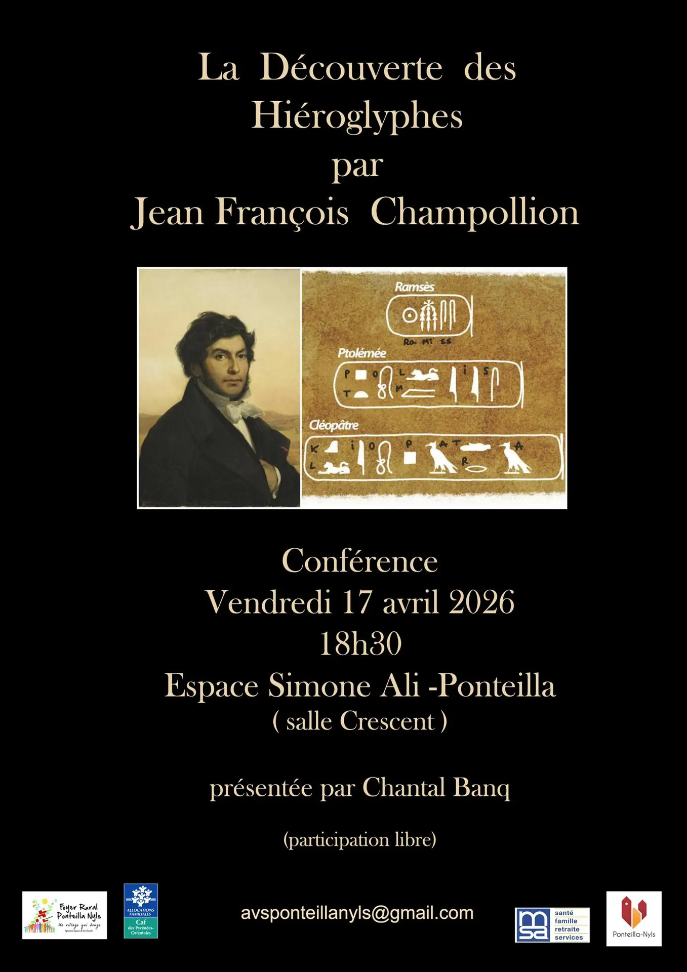 conférence Hiéroglyphes