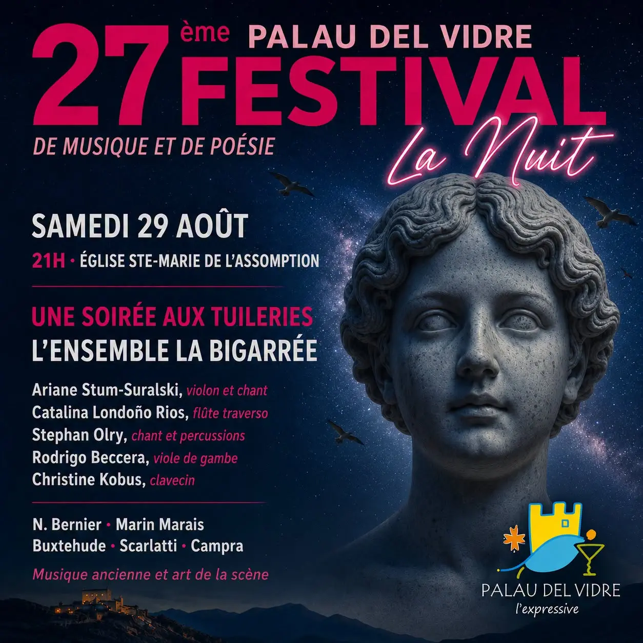 festival poésie et musique 29 aout 2026 palau