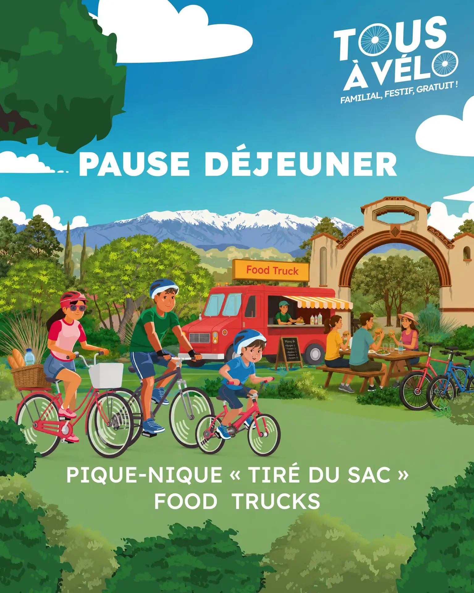 pause déjeuner tous à vélo