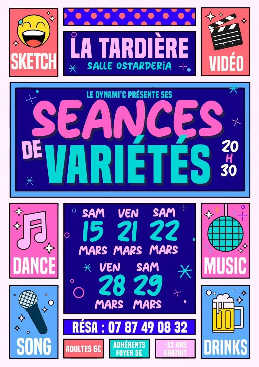 Séances de variétés - la Tardière - 85