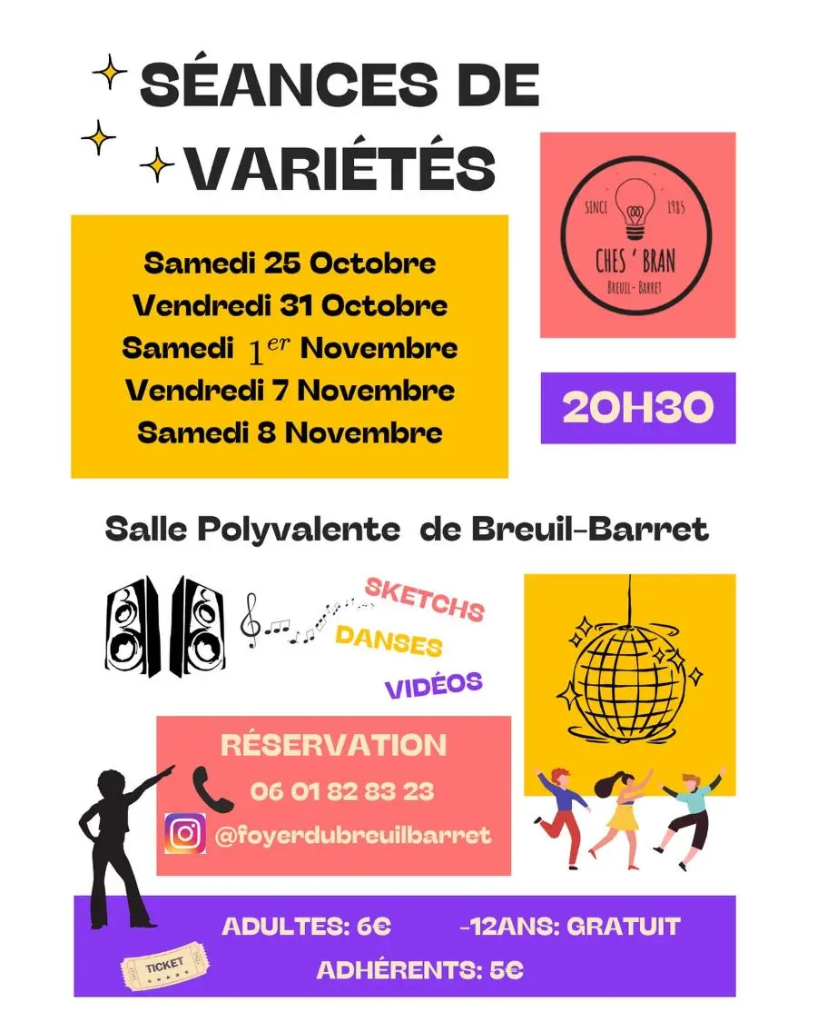 séances de variétés - Breuil Barret - 85