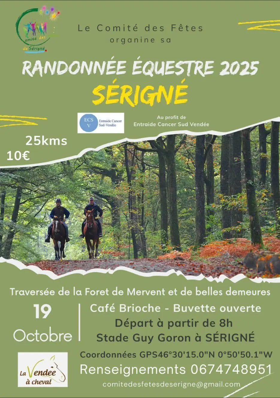 Randonnée équestre - Sérigné - 85