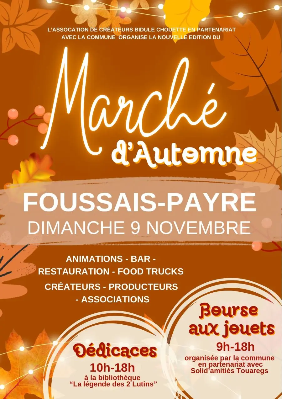 marché d'automne - Foussais Payré - 85