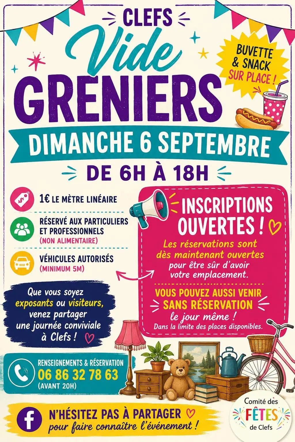 vide-greniers Clefs