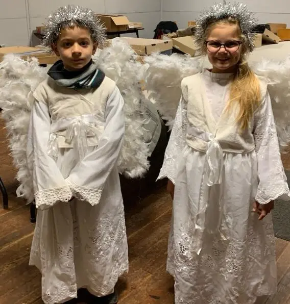 crèche 2 anges