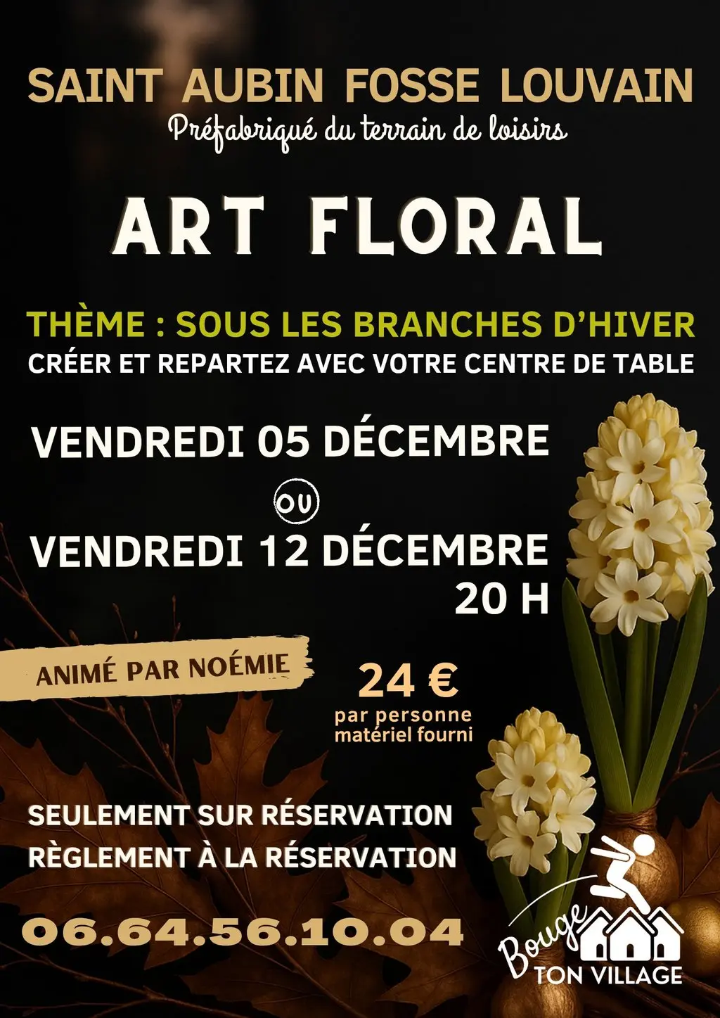 202512 Atelier Art floral - St Aubin Fosse Louvain