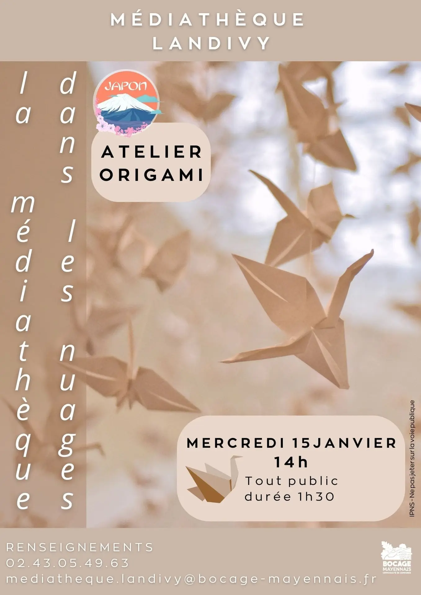 25 01 15 Med dans les nuages Origami LDV