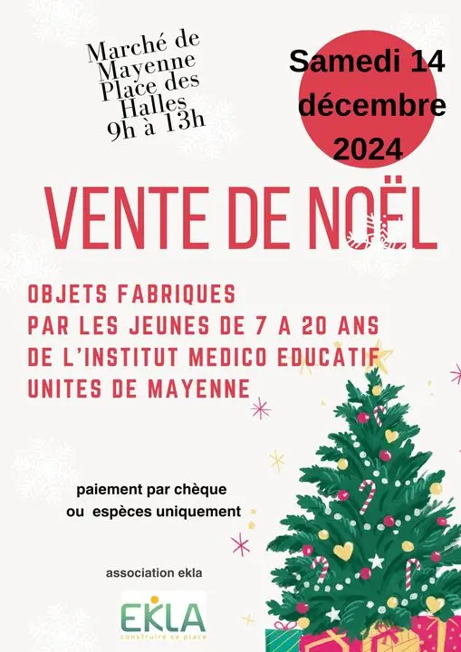 vente de Noël EKLA