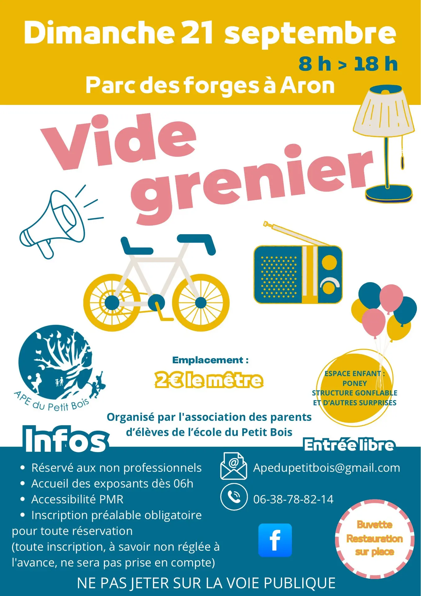 vide grenier Aron