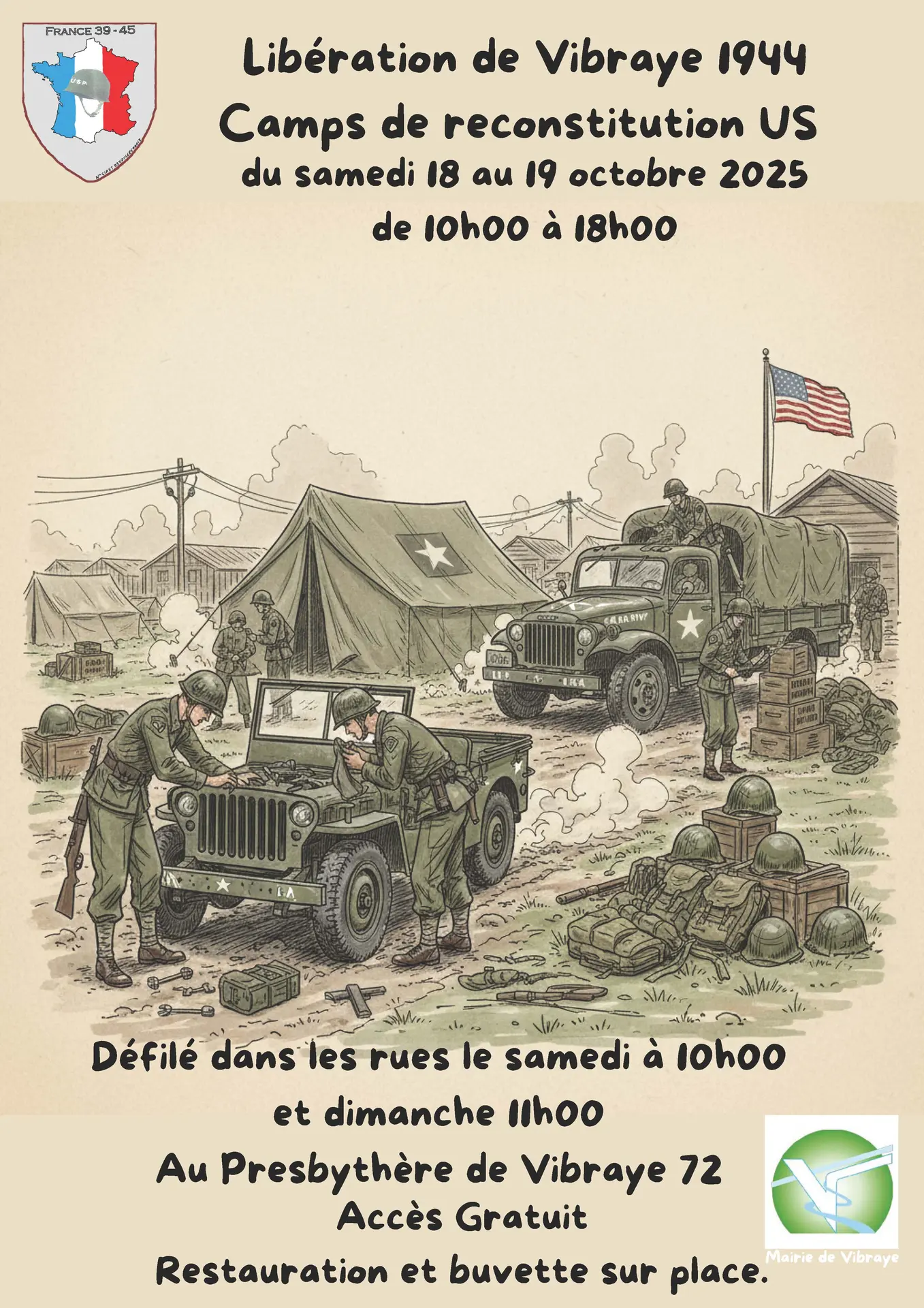 AFFICHE CAMP MILITAIRE