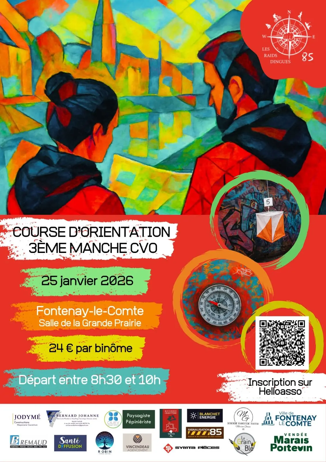 Affiche CO Fontenay-le-Comte asso Les Raids Dingues